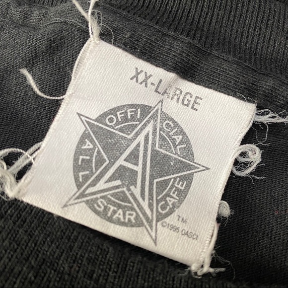VTG 1995 Official All Star Cafe S/S T-Shirt Size 2XL - Picture 4 of 4